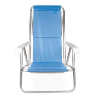 Beach Chair 8 positions aluminium - Blue (Cadeira de Praia 8 posicoes)