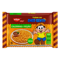 BEST BEFORE 12/06/2024 - Nissin Noodles  -  Beans Flavored (Miojo sabor Feijao) Turma do Chico - 75g 