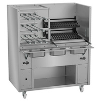 Charcoal or Wood Fired Rotisserie with Grill- Super 350 Series